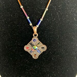 Unique Multicolor Pendant Necklace